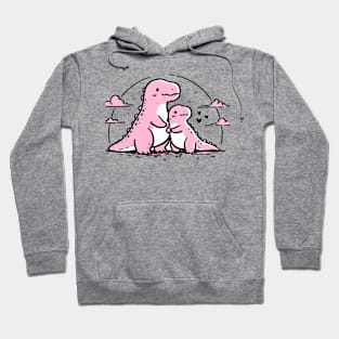 Dino celebrating valentine's day Hoodie